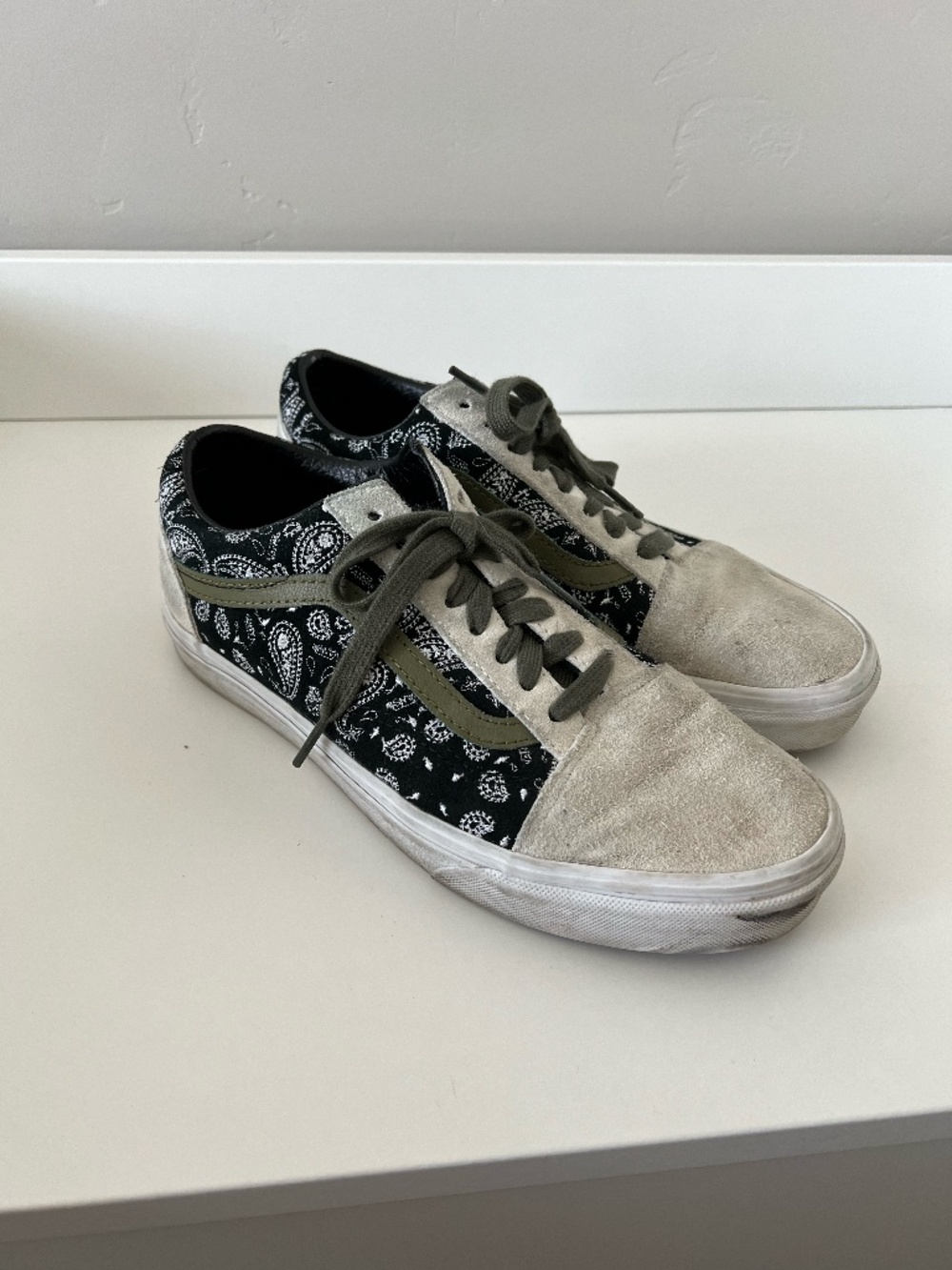 Vans Old Skool - Cream Suede / Paisley